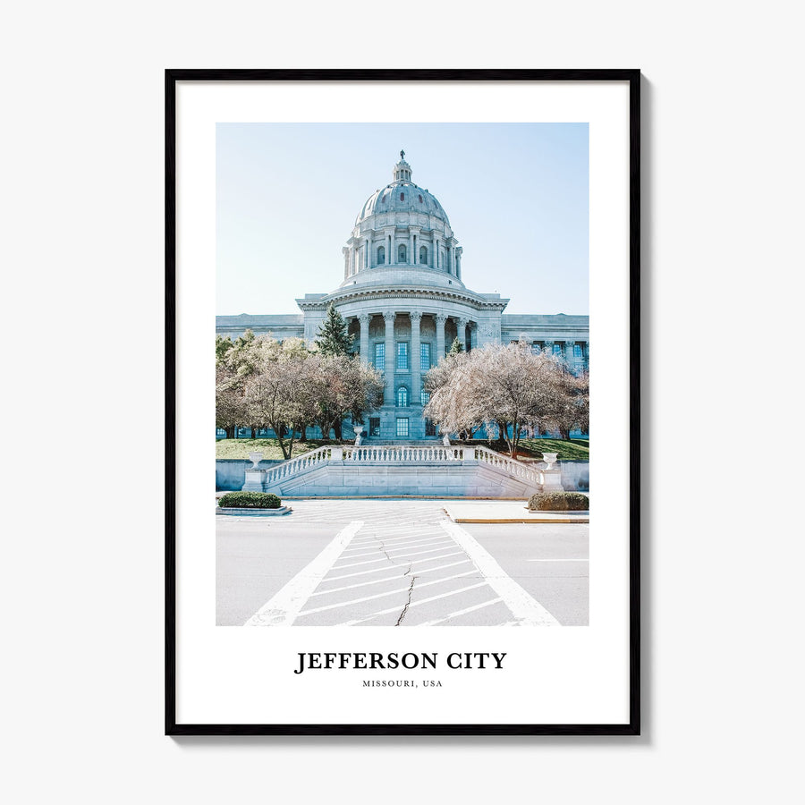 Jefferson City Classic No 2 Poster, framed poster mockup