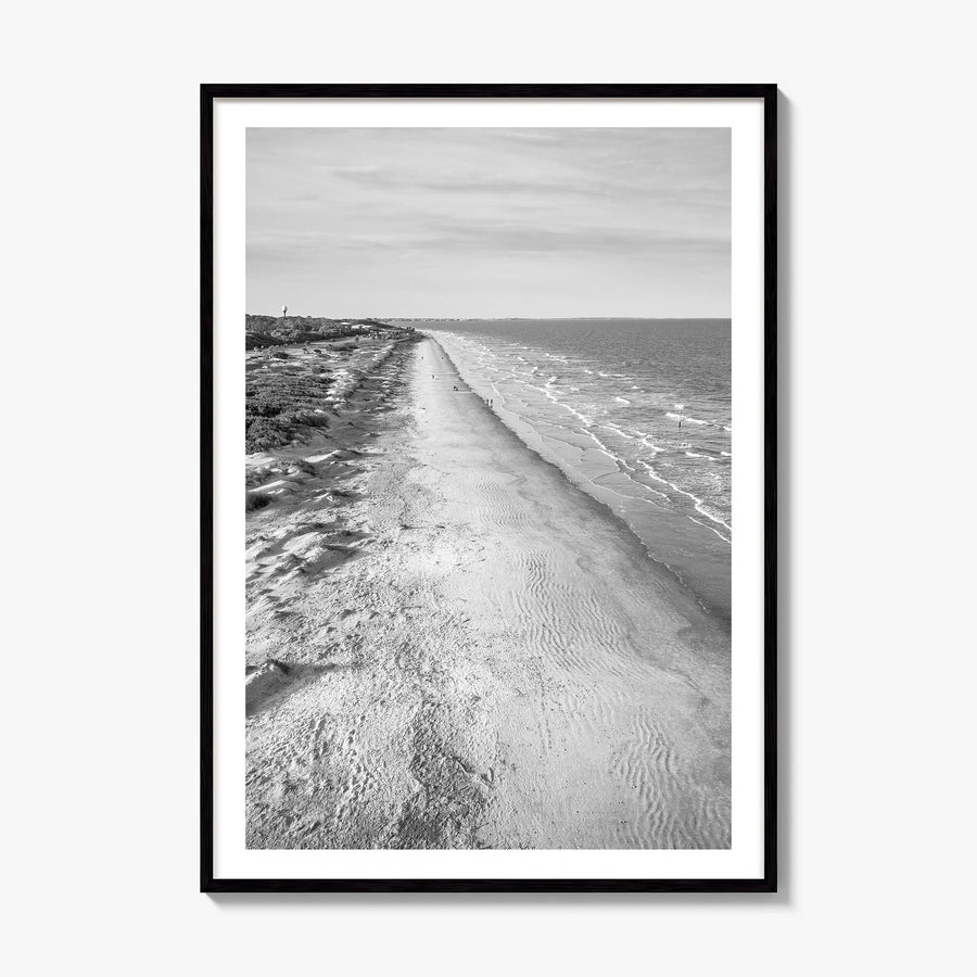 Jekyll Island Photo Poster, framed poster mockup, white border