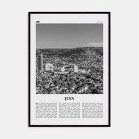 Jena Poster Black Wood / 8x12 in Nbourhood Travel B&W Poster