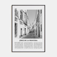 Jerez de la Frontera Poster None / 8x12 in Nbourhood Travel B&W Poster