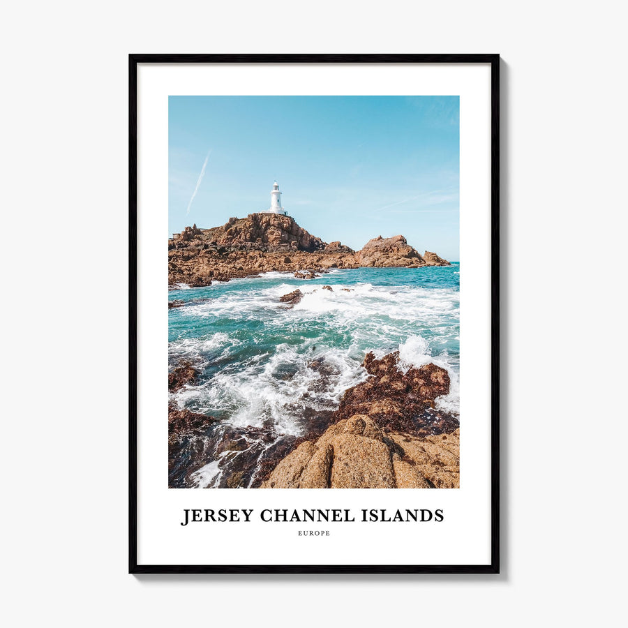 Jersey, Channel Islands Classic No 1 Poster, framed poster mockup