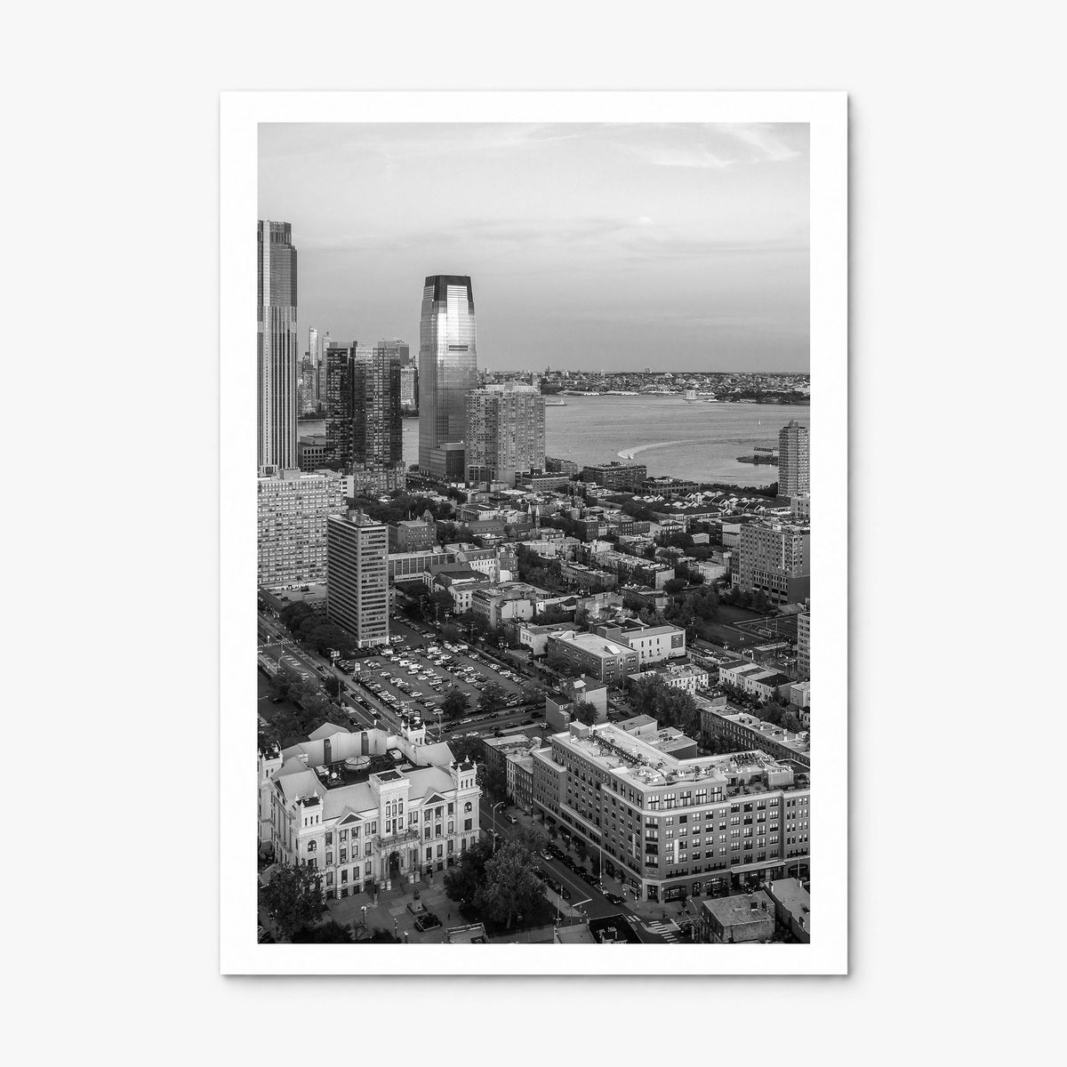 Jersey City Photo Poster, print only (unframed), white border