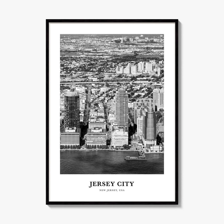 Jersey City Classic No 1 Poster, framed poster mockup