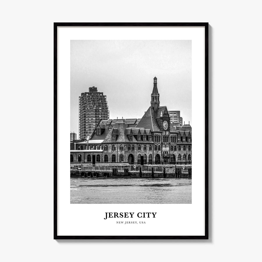 Jersey City Classic No 2 Poster, framed poster mockup