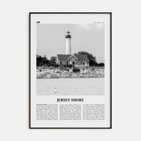 Jersey Shore No 2 Poster None / 8x12 in Nbourhood Travel B&W Poster