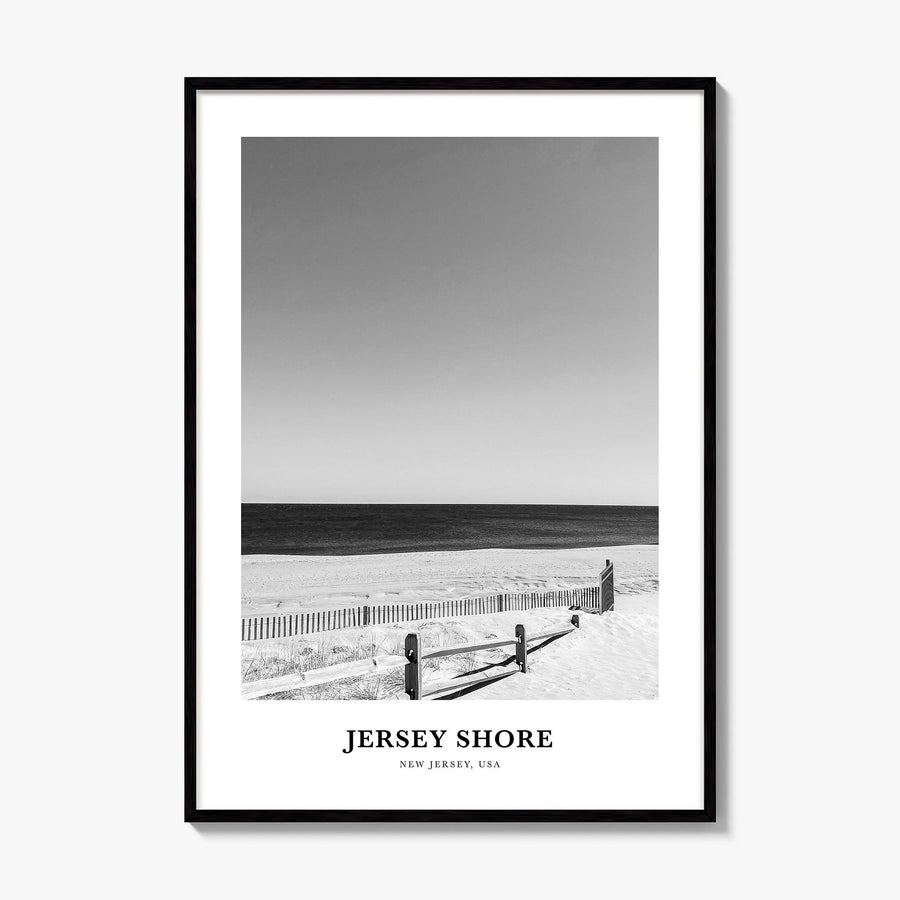 Jersey Shore Classic No 1 Poster, framed poster mockup