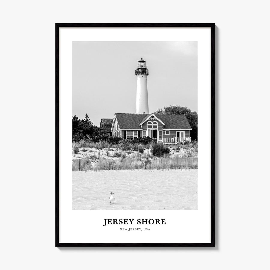 Jersey Shore Classic No 2 Poster, framed poster mockup