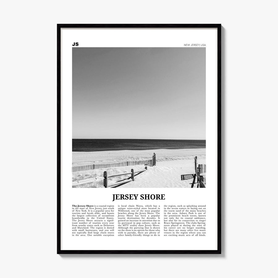 Jersey Shore Newspaper No 1 Poster, framed poster mockup