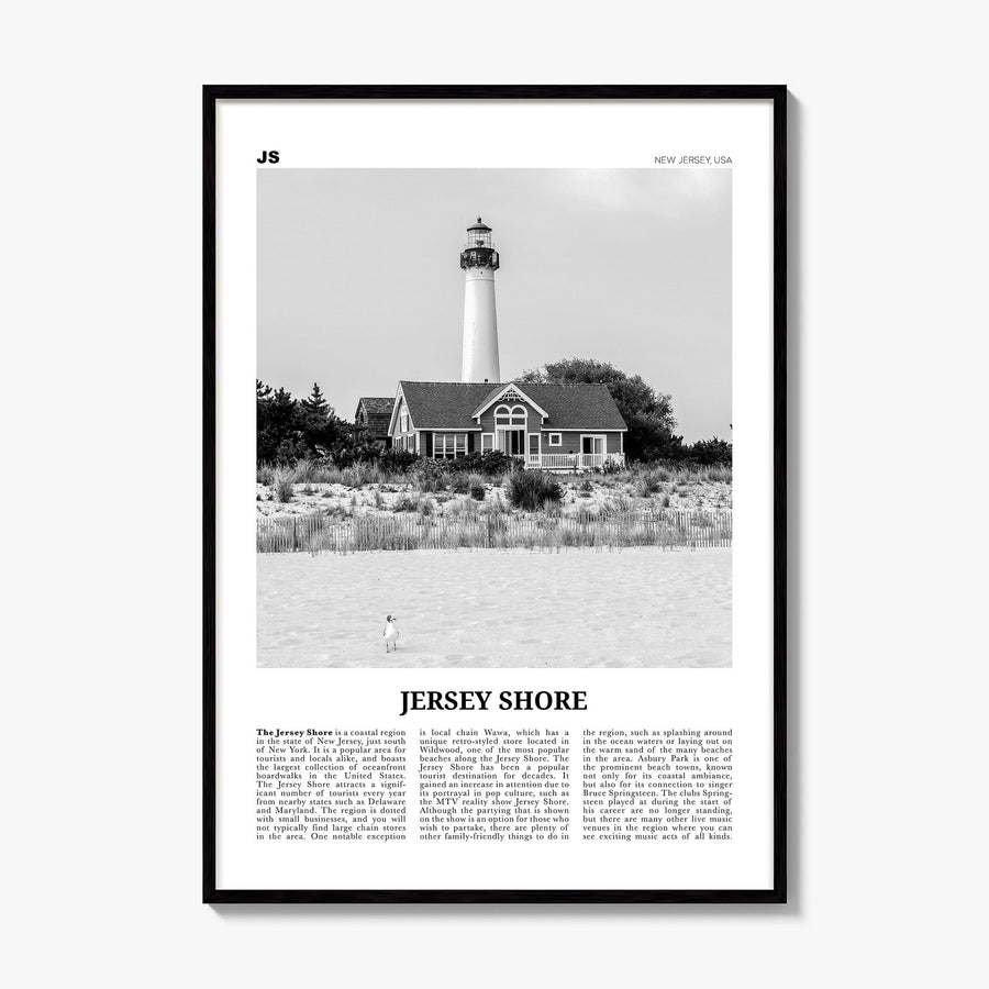 Jersey Shore Newspaper No 2 Poster, framed poster mockup