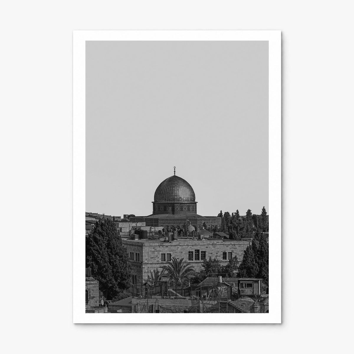 Jerusalem Photo Poster, print only (unframed), white border