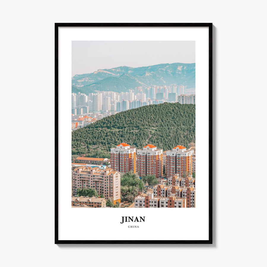 Jinan Classic Poster, framed poster mockup