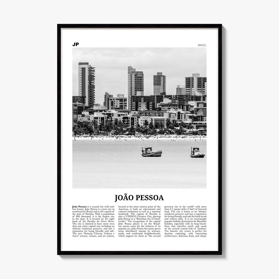 João Pessoa Newspaper Poster, framed poster mockup