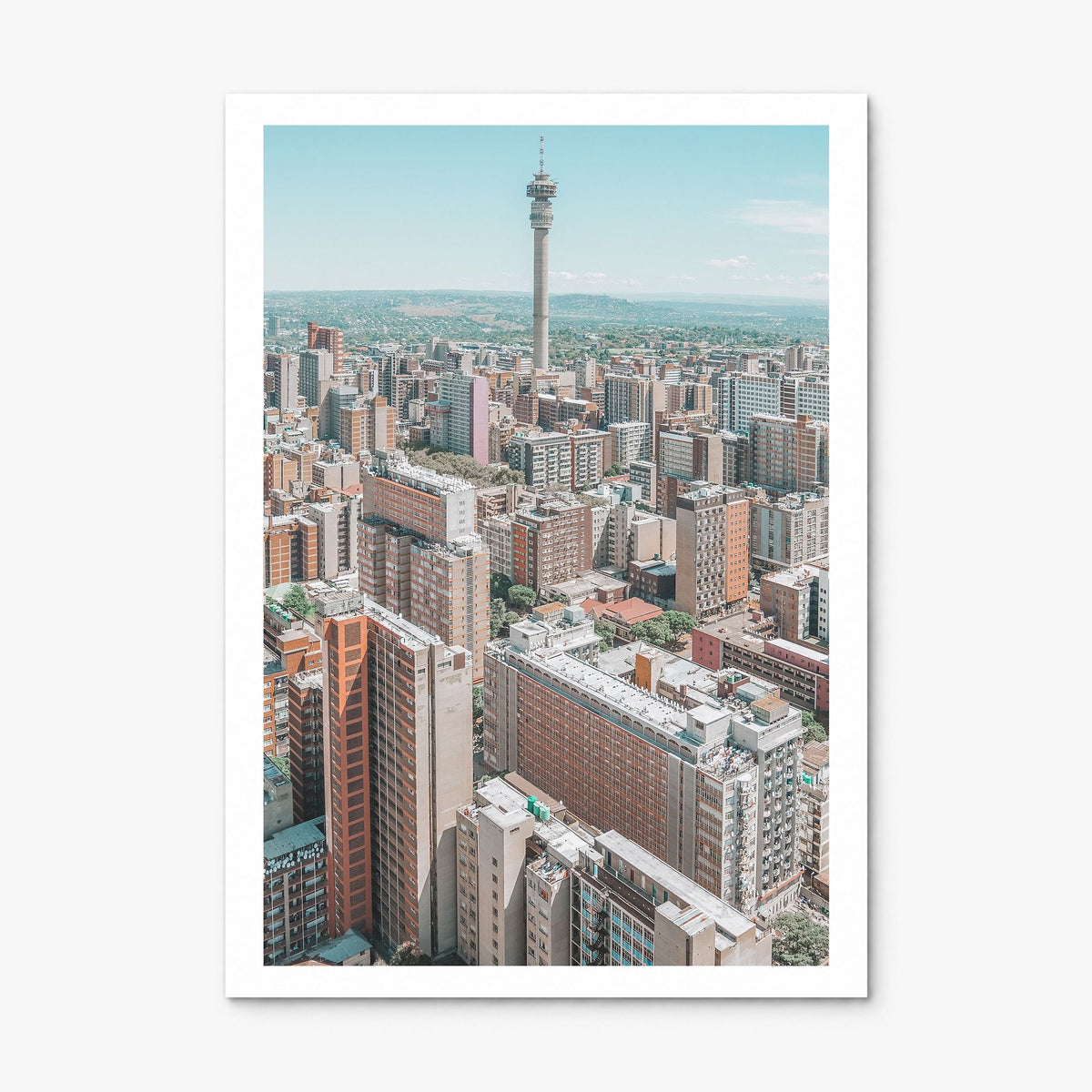 Johannesburg Photo Poster, print only (unframed), white border