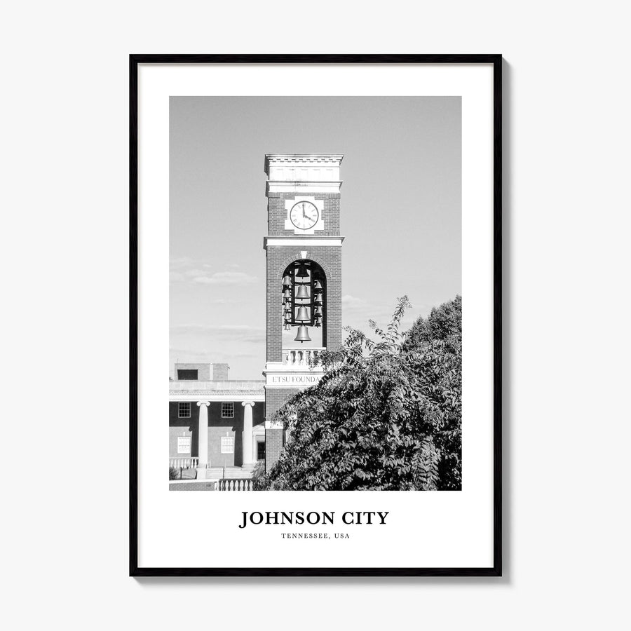 Johnson City Classic Poster, framed poster mockup