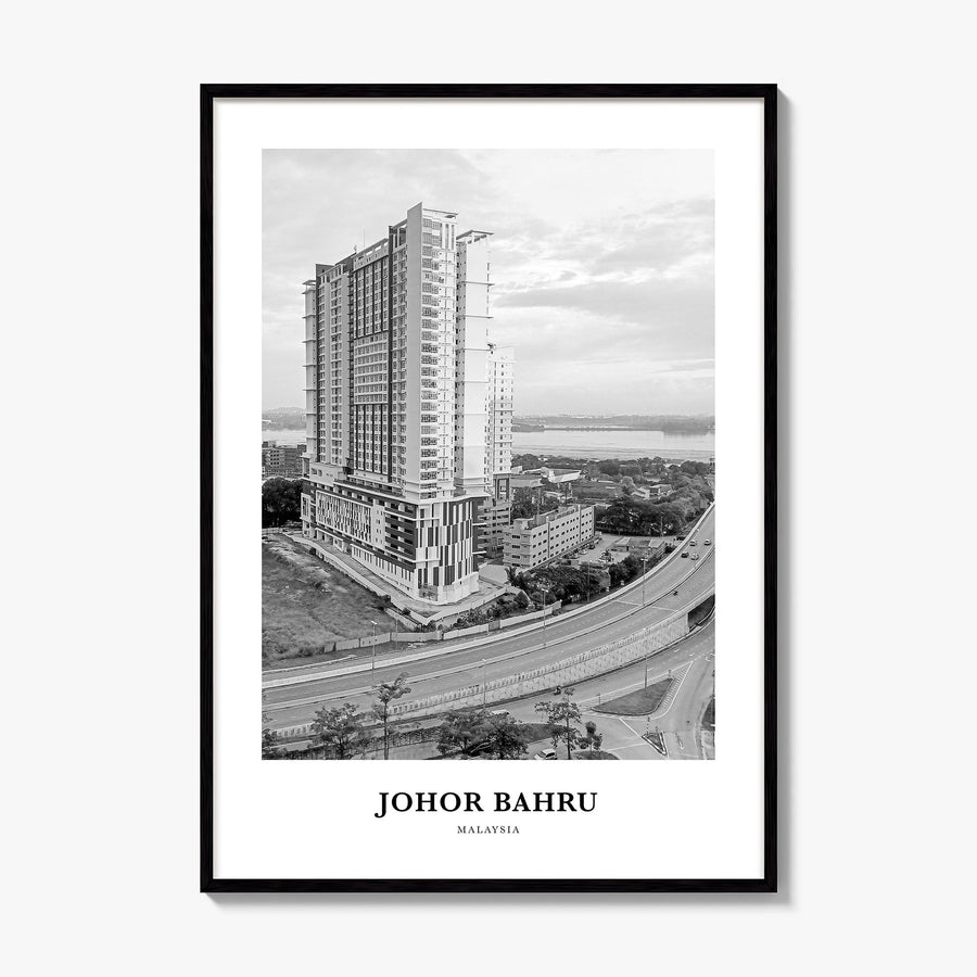Johor Bahru Classic Poster, framed poster mockup