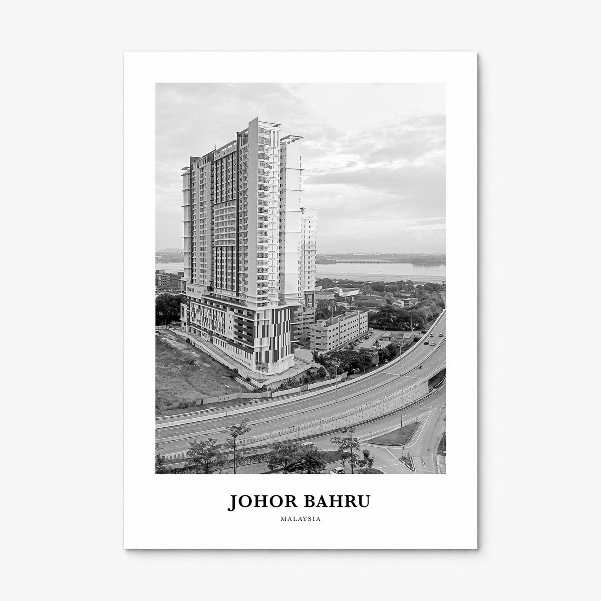 Johor Bahru Classic Poster, print only (unframed)