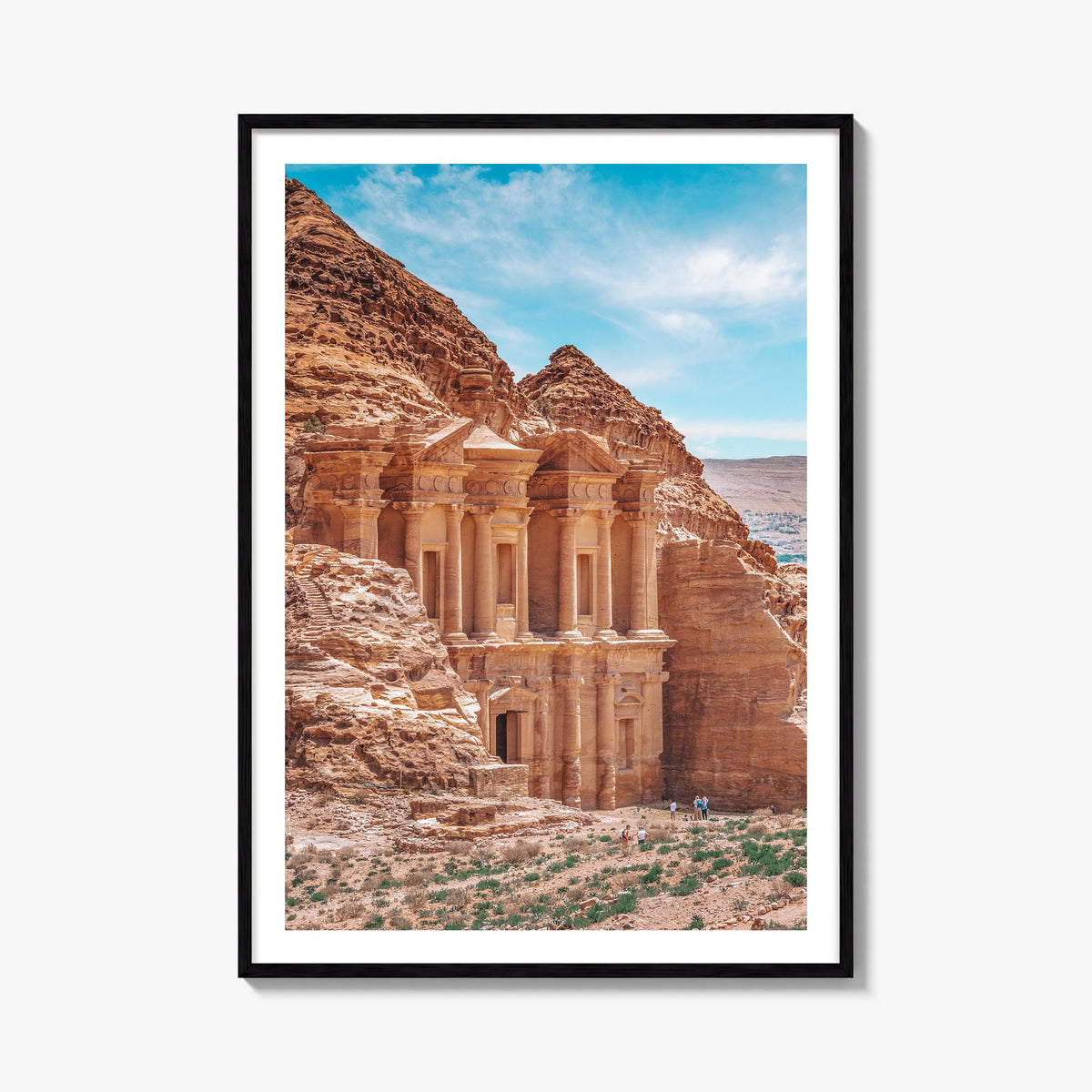 Jordan colorful photo poster of Middle East – vertical wall art, unframed print shown in interior mockup