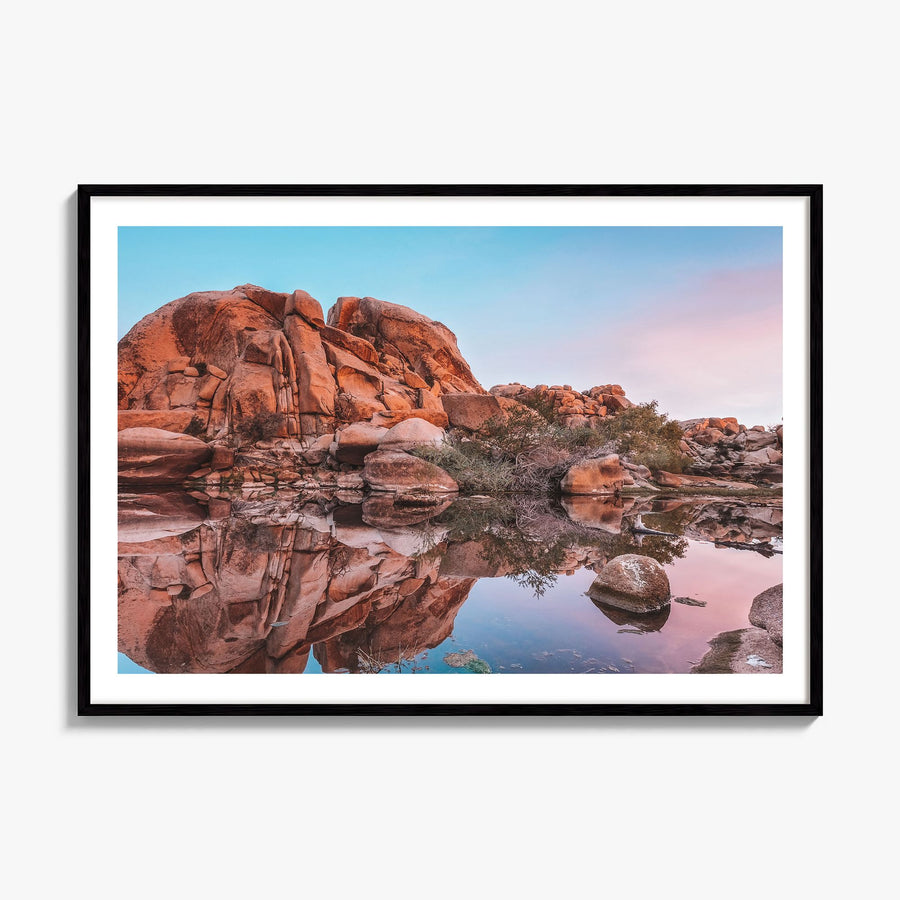 Joshua Tree National Park Photo No 2 Poster, framed poster mockup, white border