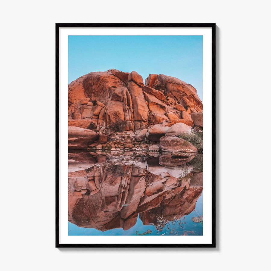 Joshua Tree National Park Photo No 5 Poster, framed poster mockup, white border