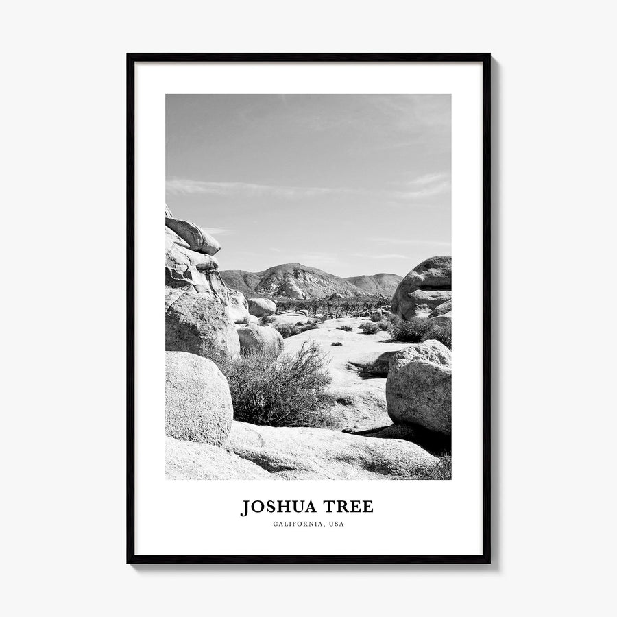 Joshua Tree National Park Classic No 2 Poster, framed poster mockup