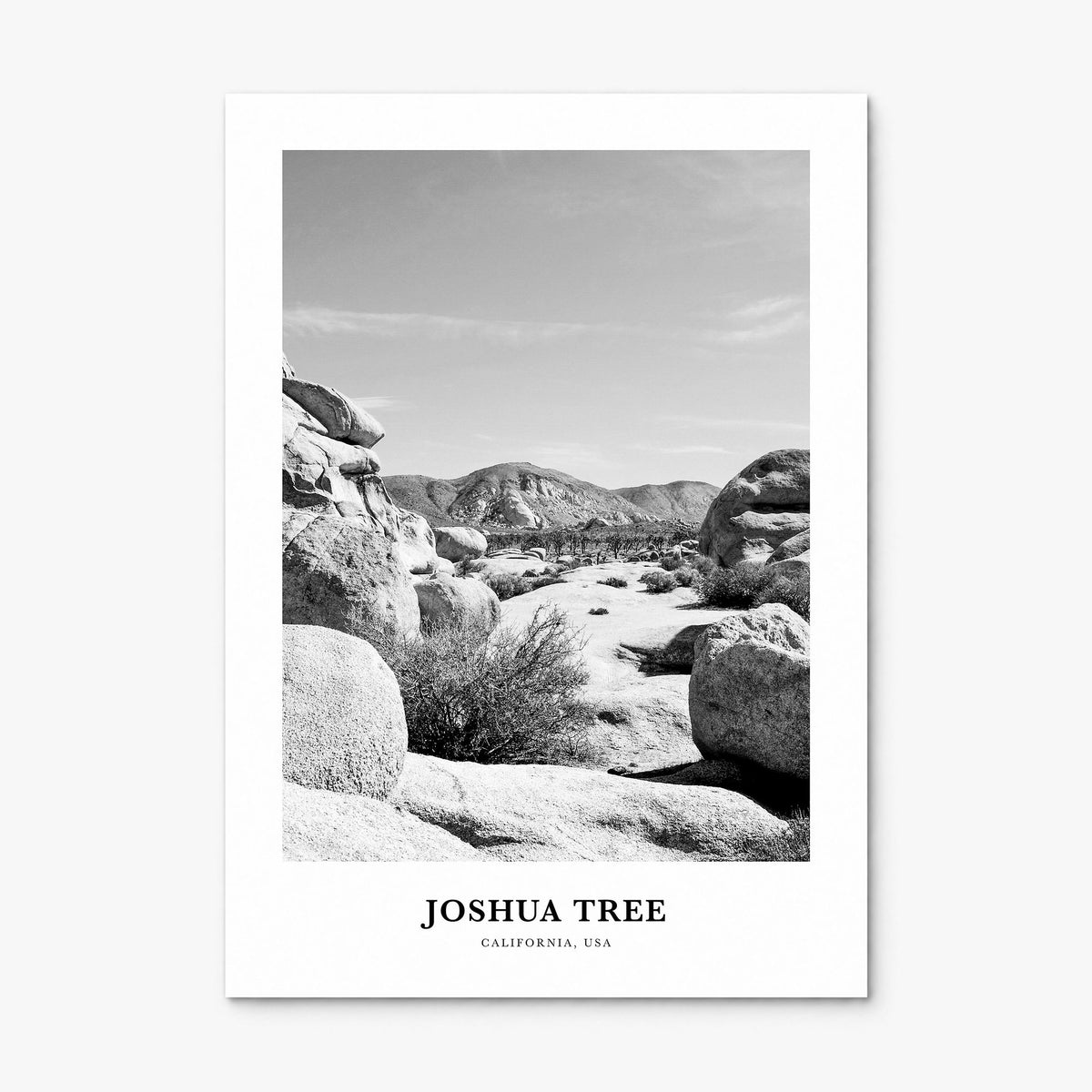 Joshua Tree National Park Classic No 2 Poster, print only (unframed)