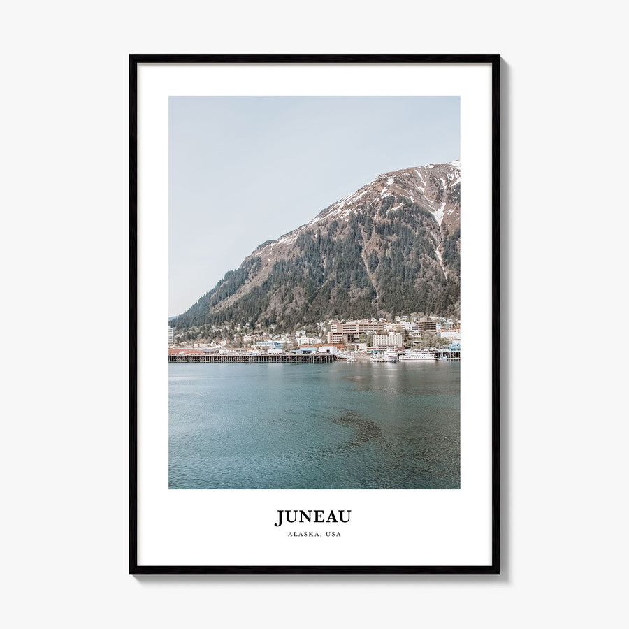 Juneau Classic Poster, framed poster mockup