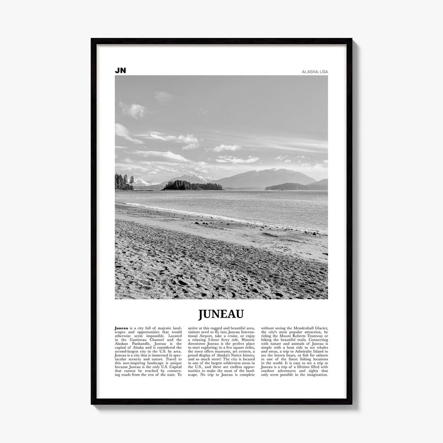 Juneau Newspaper No 2 Poster, framed poster mockup