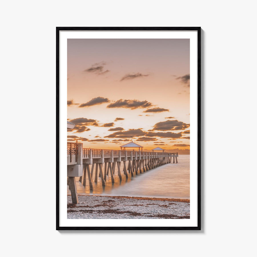 Jupiter no. 2 colorful photo poster of Florida, USA – vertical wall art, unframed print shown in interior mockup