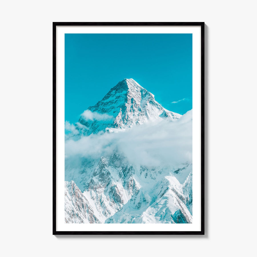 K2 Photo Poster, framed poster mockup, white border