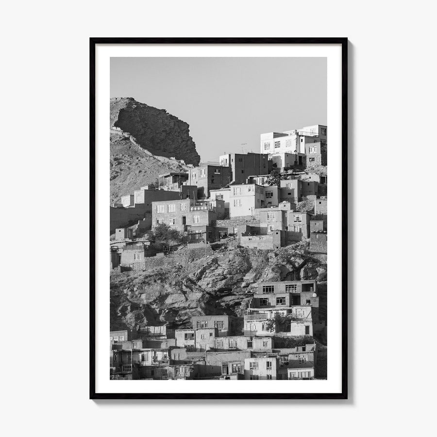 Kabul Photo Poster, framed poster mockup, white border