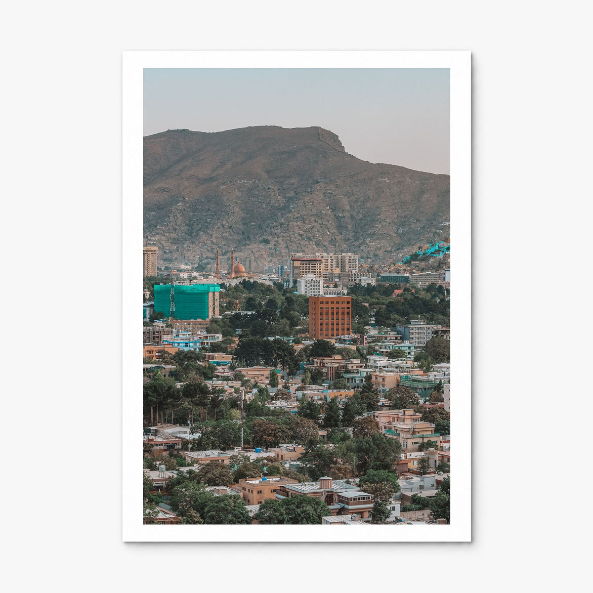 Kabul Photo Poster, print only (unframed), white border