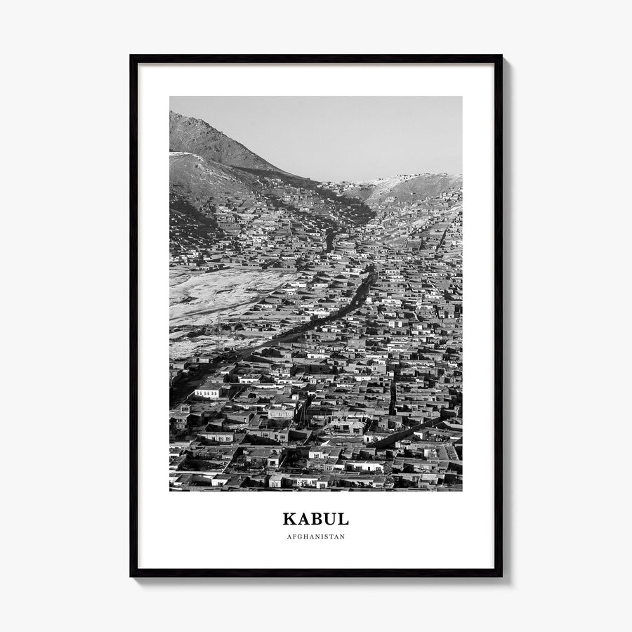 Kabul Classic Poster, framed poster mockup