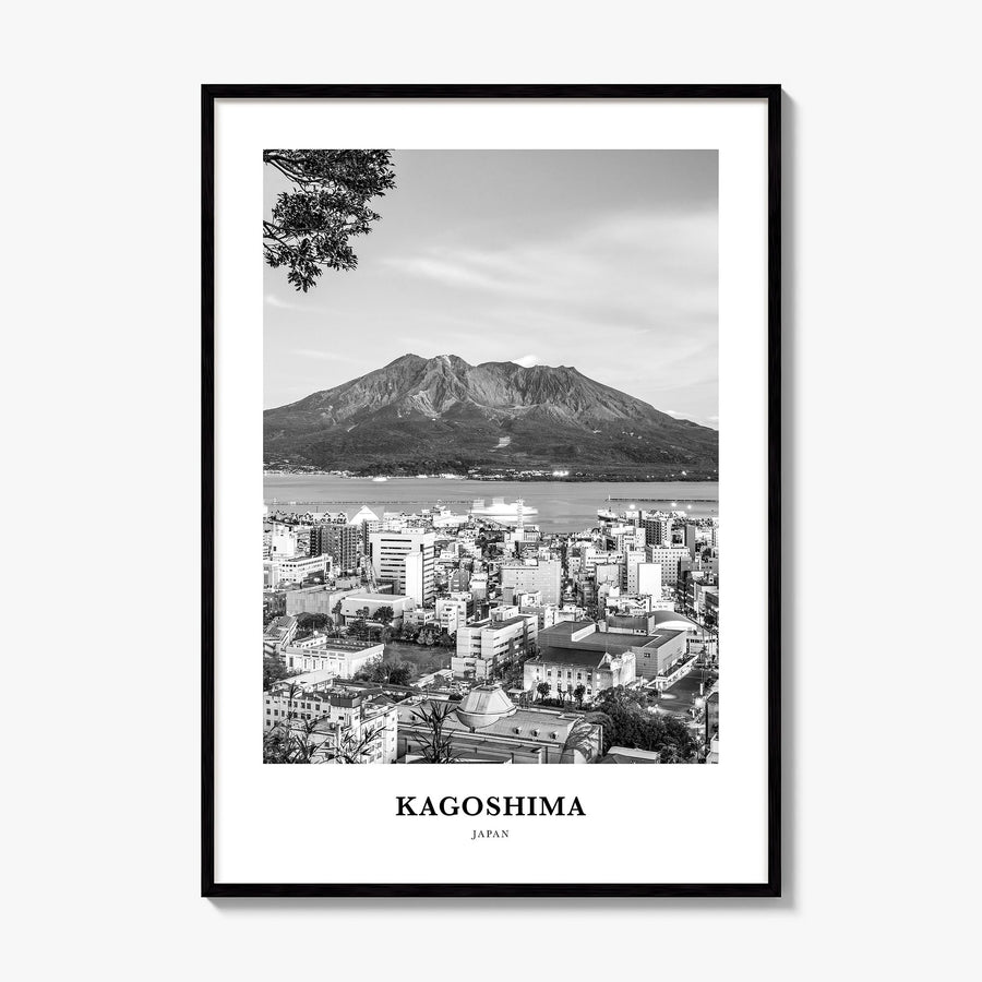 Kagoshima Classic Poster, framed poster mockup