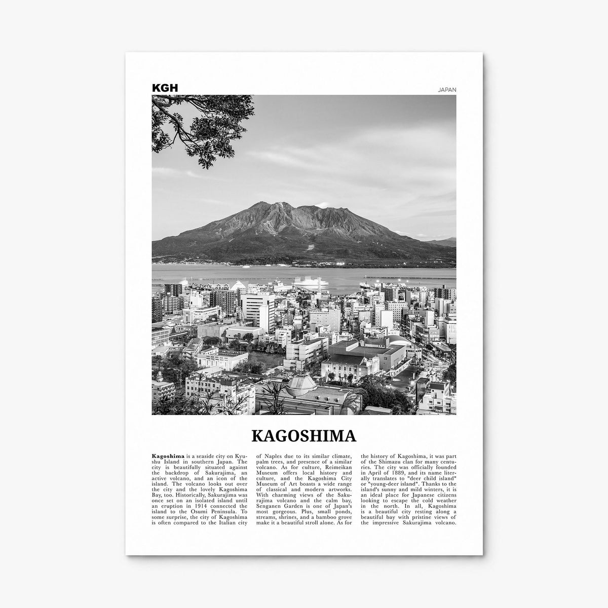 Kagoshima Newspaper Poster, print only (unframed)