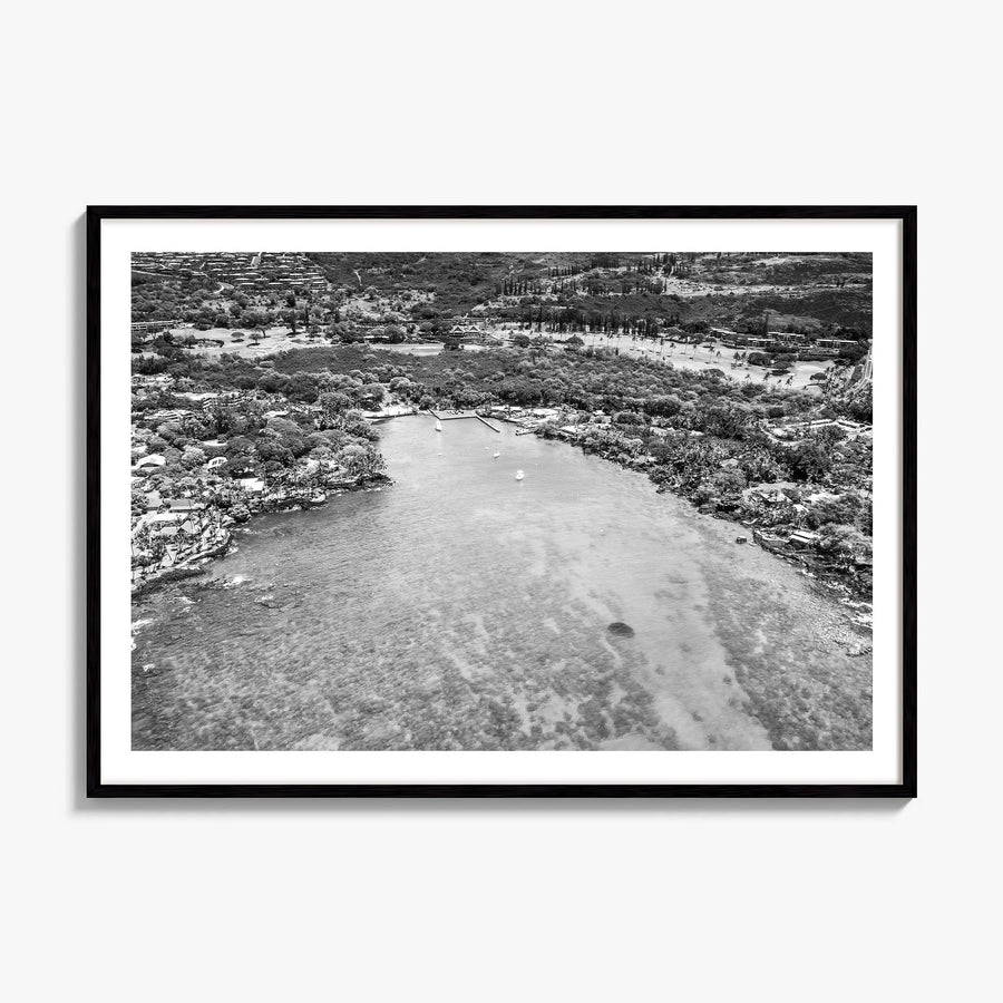 Kailua-Kona Photo Poster, framed poster mockup, white border