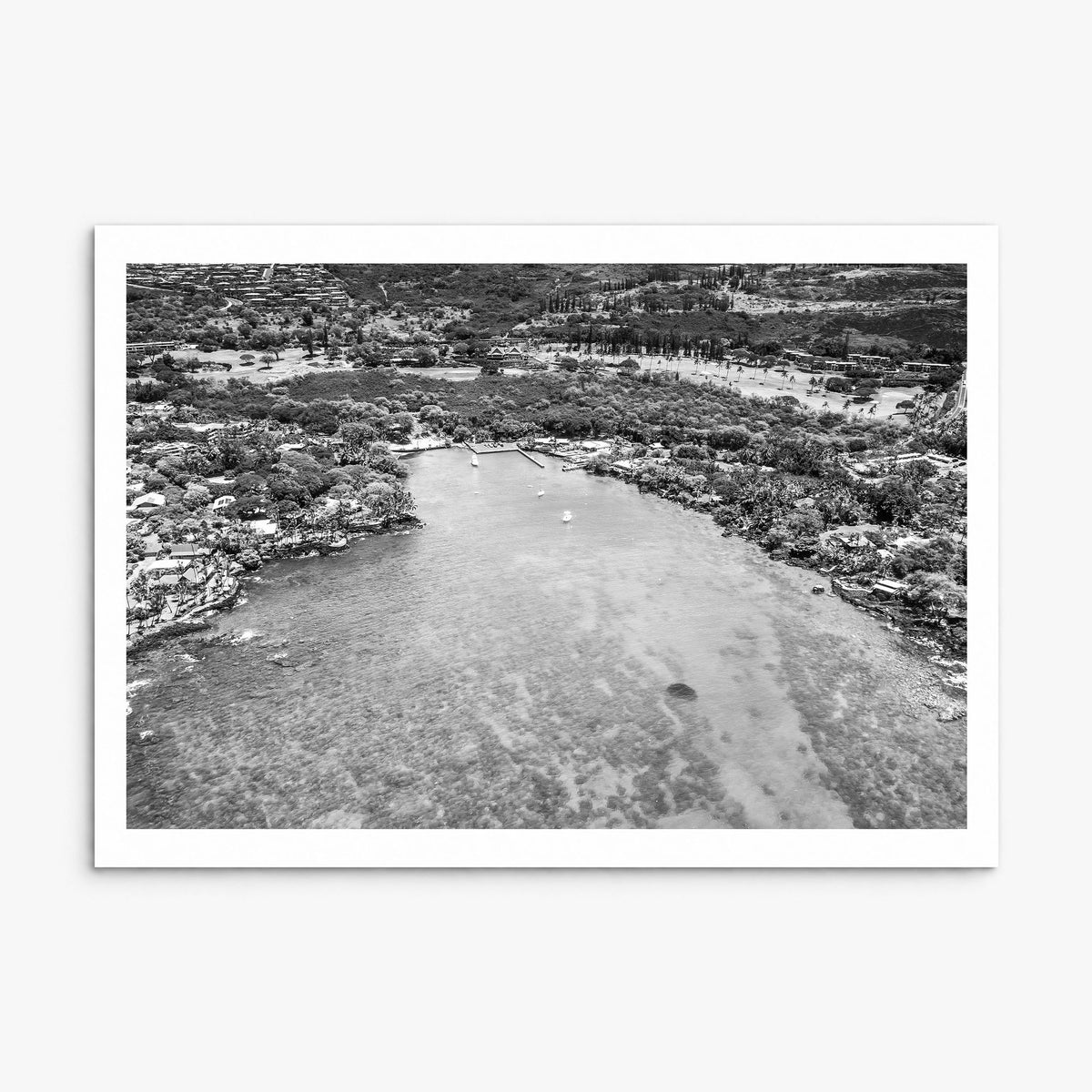 Kailua-Kona Photo Poster, print only (unframed), white border