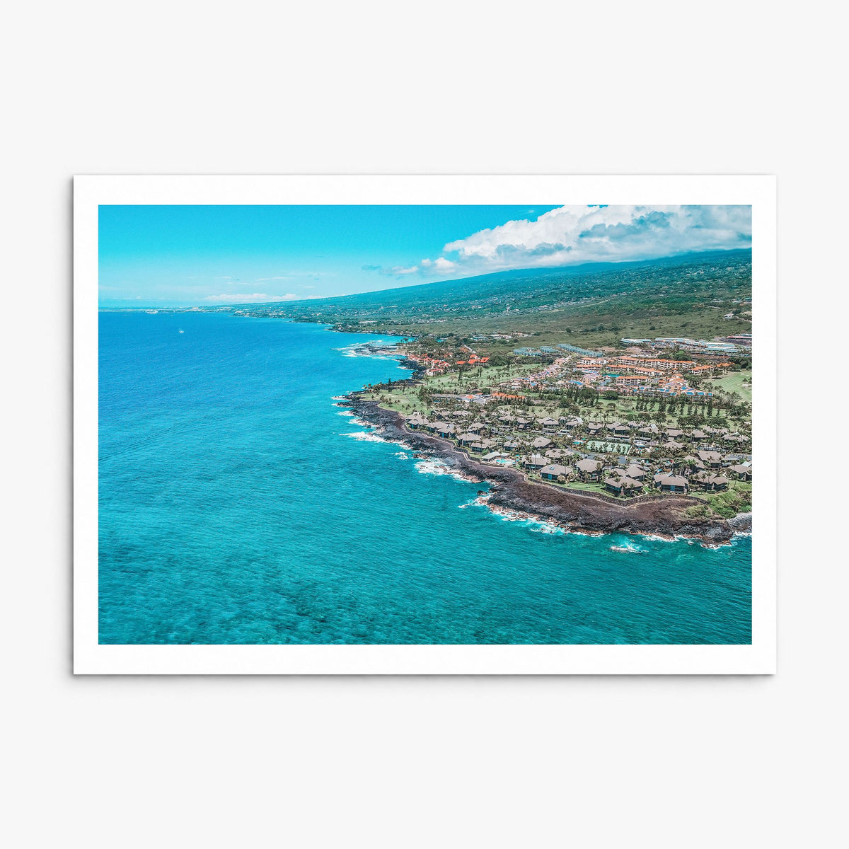 Kailua-Kona Photo Poster, print only (unframed), white border