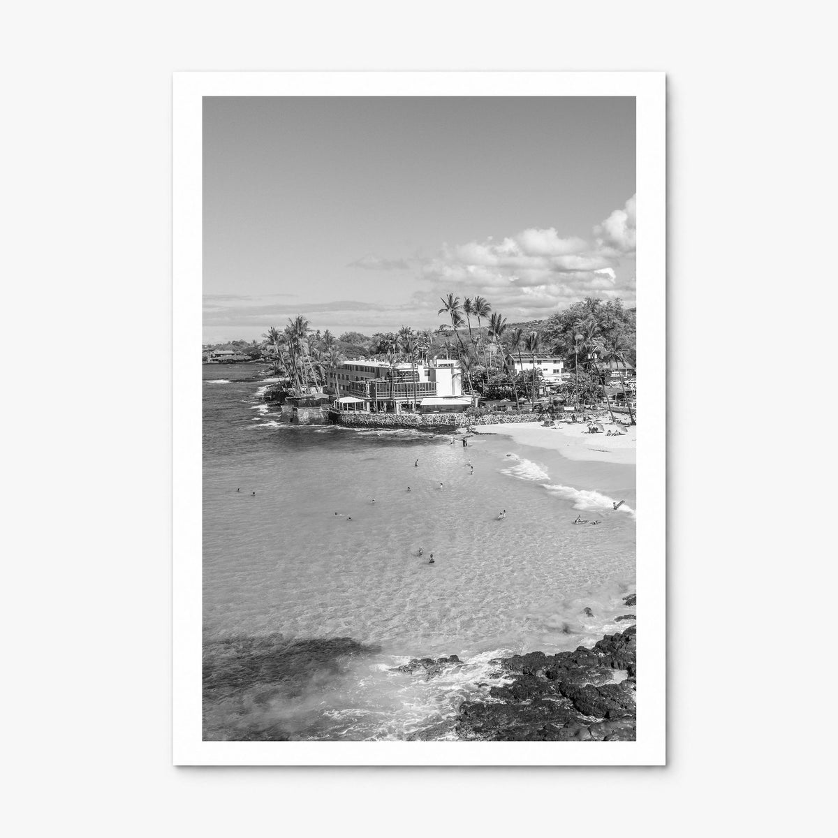 Kailua-Kona Photo Poster, print only (unframed), white border