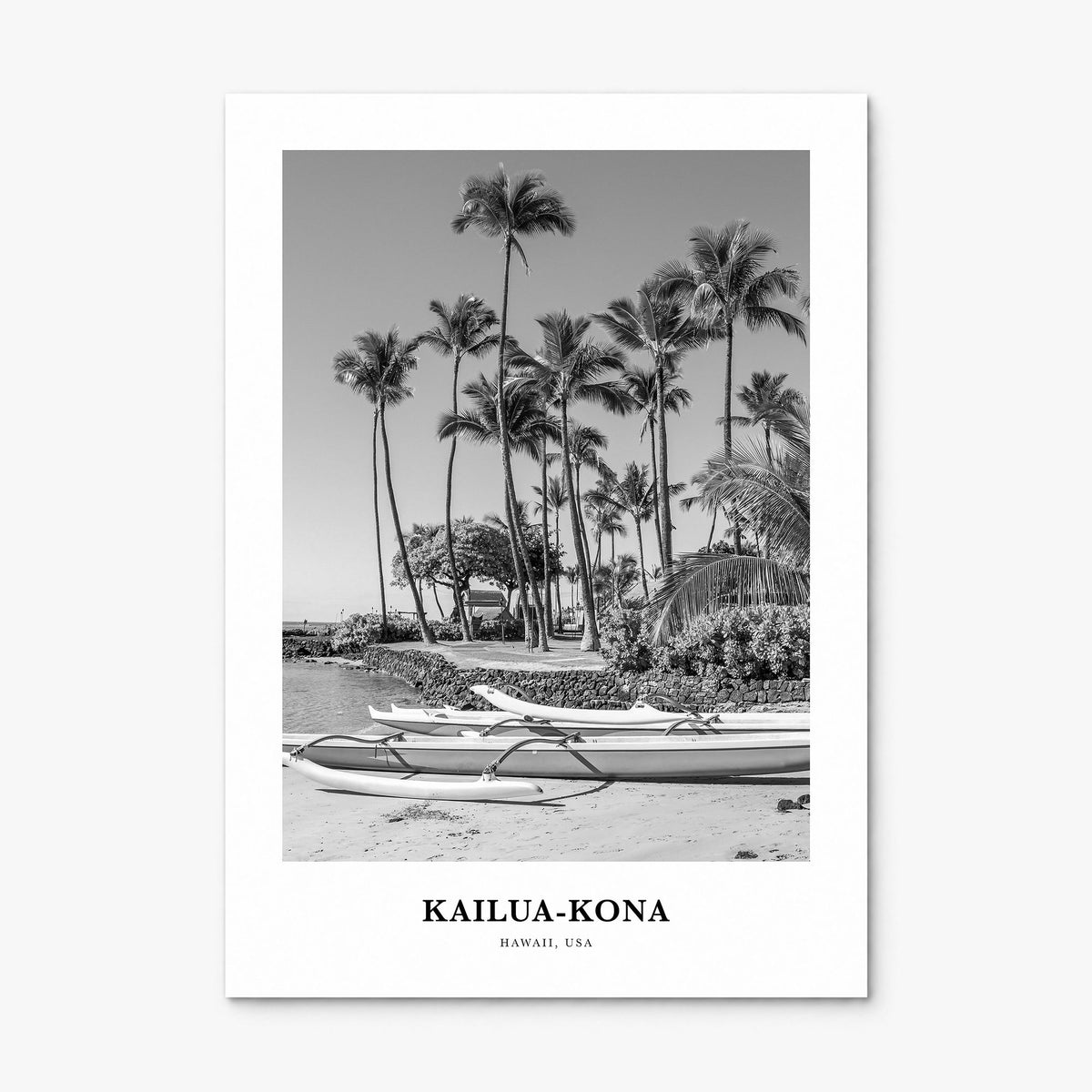 Kailua-Kona Classic Poster, print only (unframed)