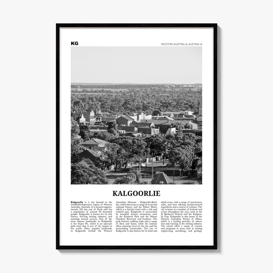 Kalgoorlie Newspaper Poster, framed poster mockup