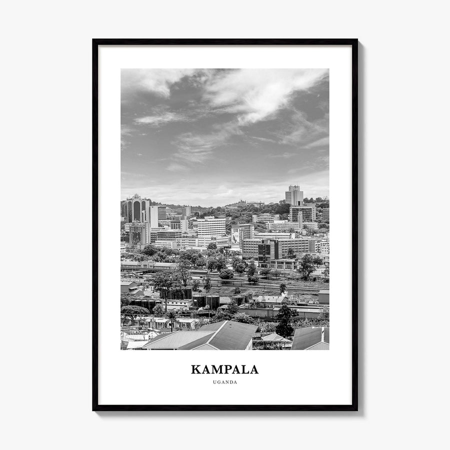 Kampala Classic Poster, framed poster mockup