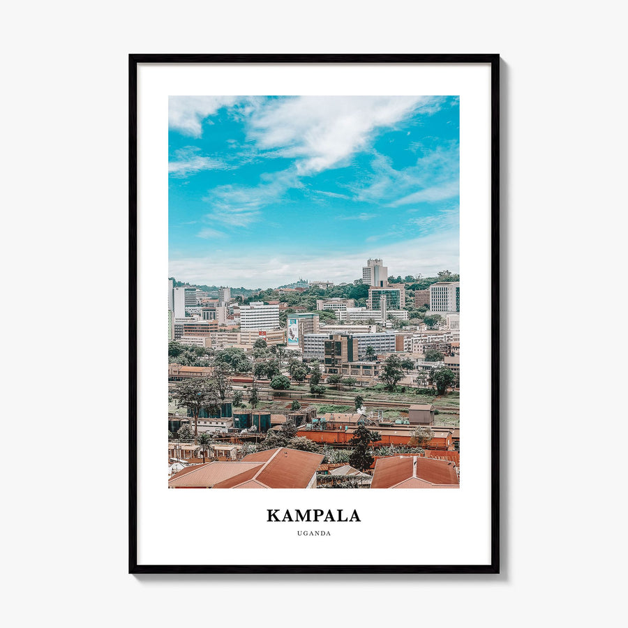Kampala Classic Poster, framed poster mockup