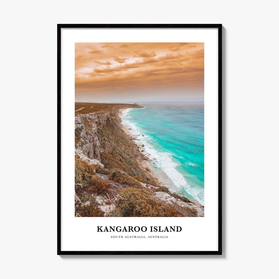 Kangaroo Island Classic Poster, framed poster mockup