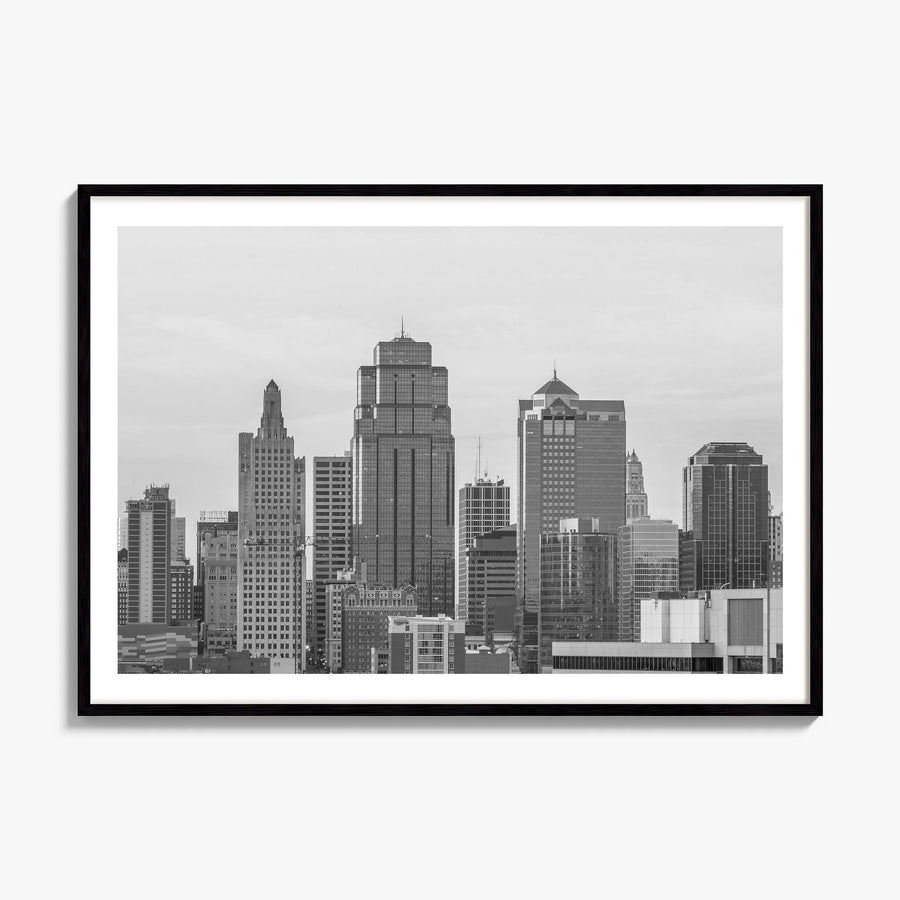 Kansas City, Missouri Photo Poster, framed poster mockup, white border