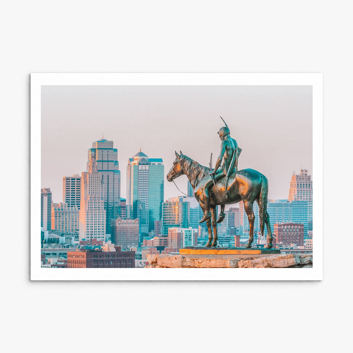 Kansas City, Missouri Photo Poster, print only (unframed), white border