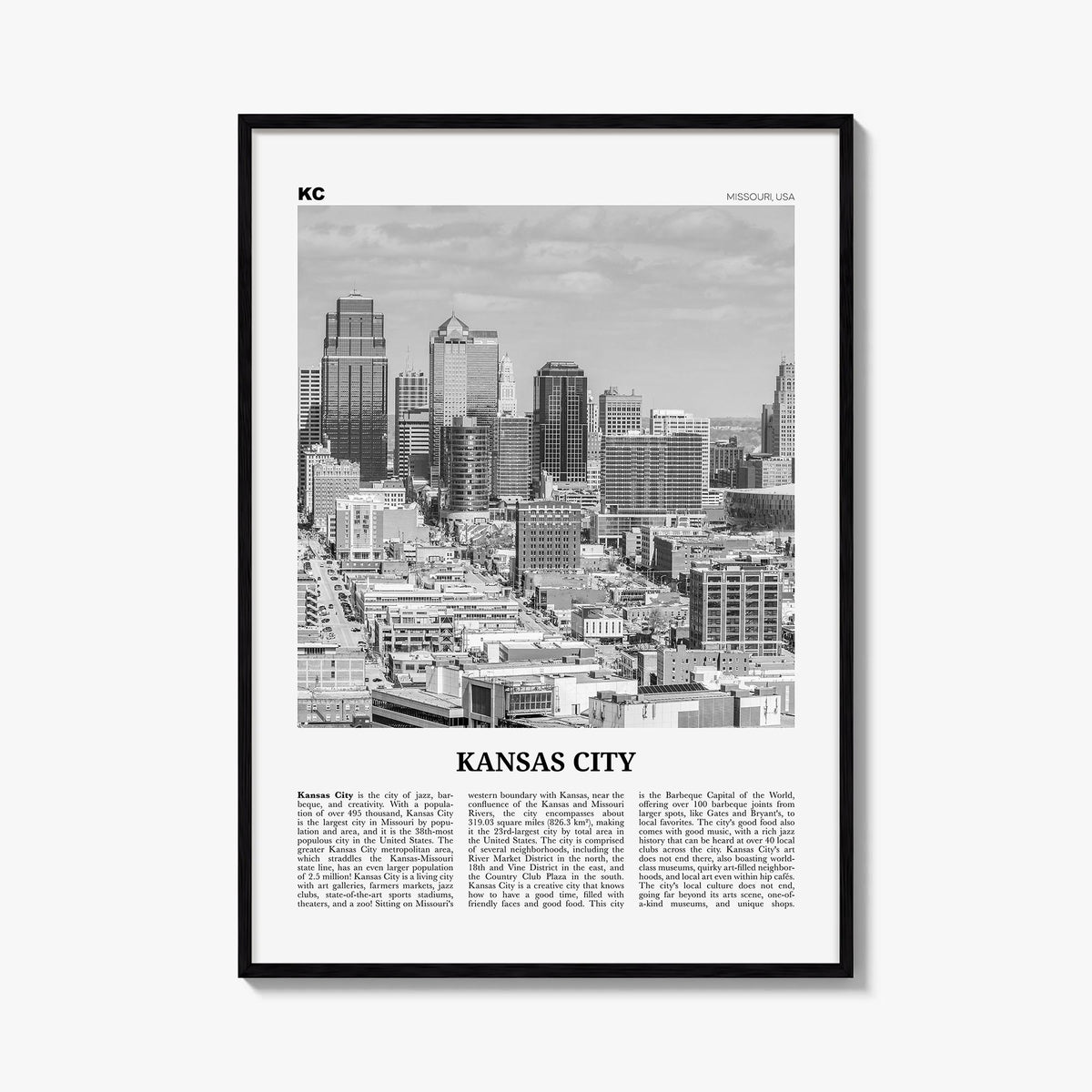 Kansas City Newspaper No 1 Poster