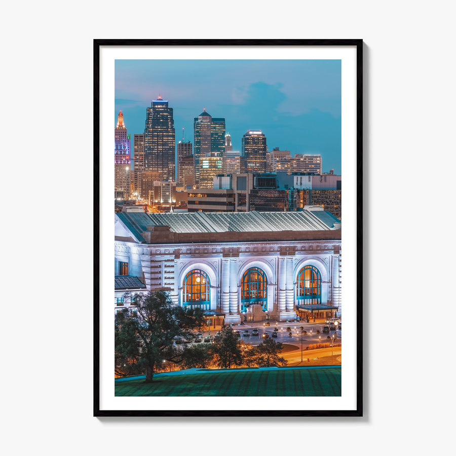 Kansas City, Missouri Photo No 2 Poster, framed poster mockup, white border