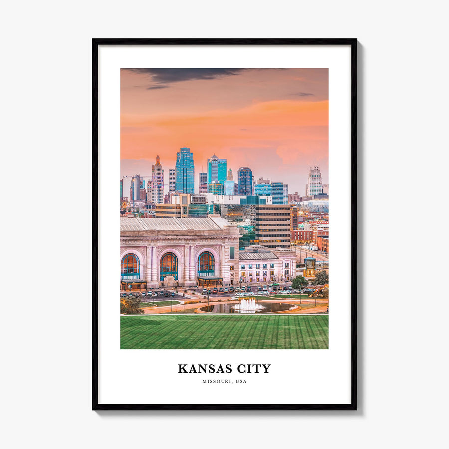 Kansas City, Missouri Classic No 1 Poster, framed poster mockup