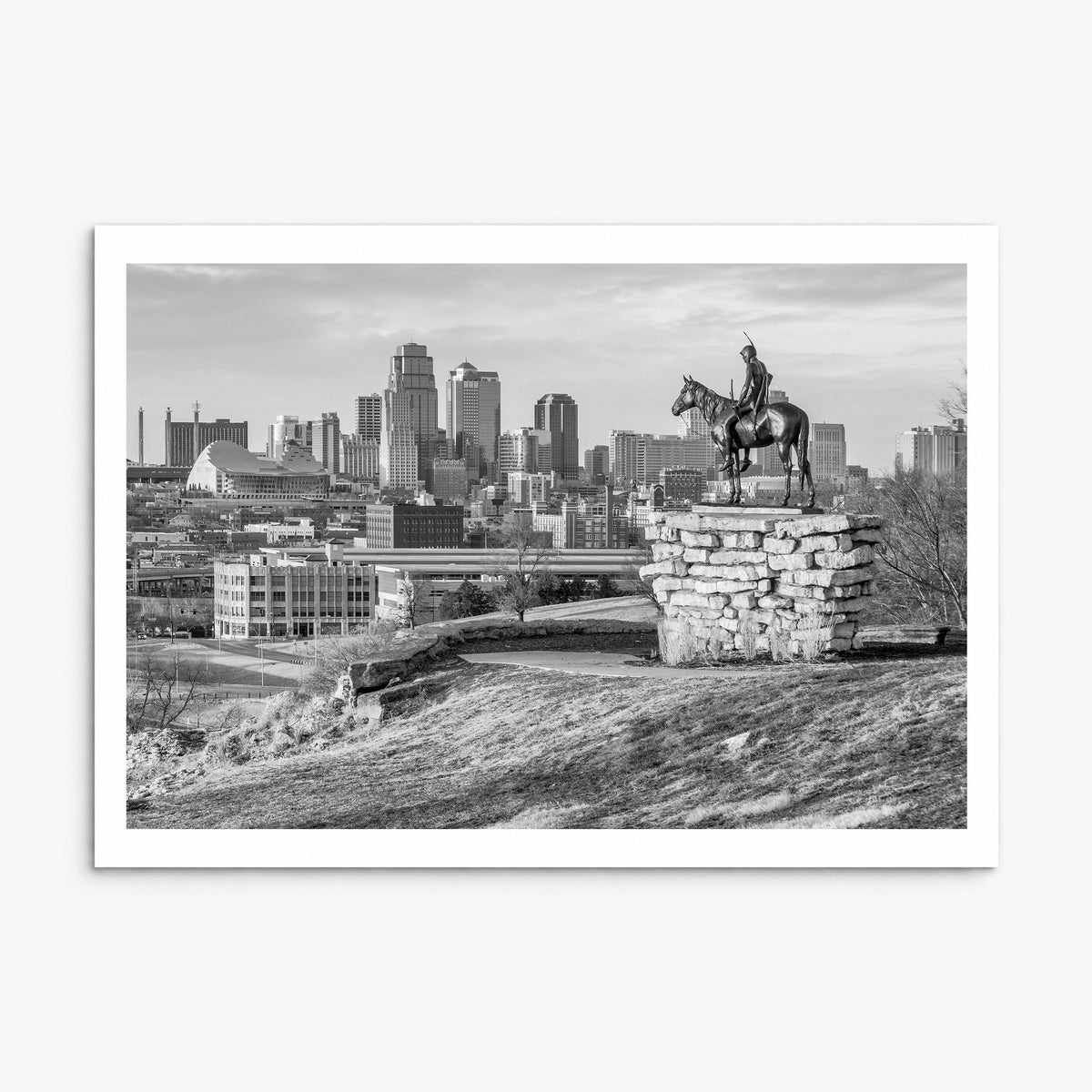 Kansas Photo Poster, print only (unframed), white border