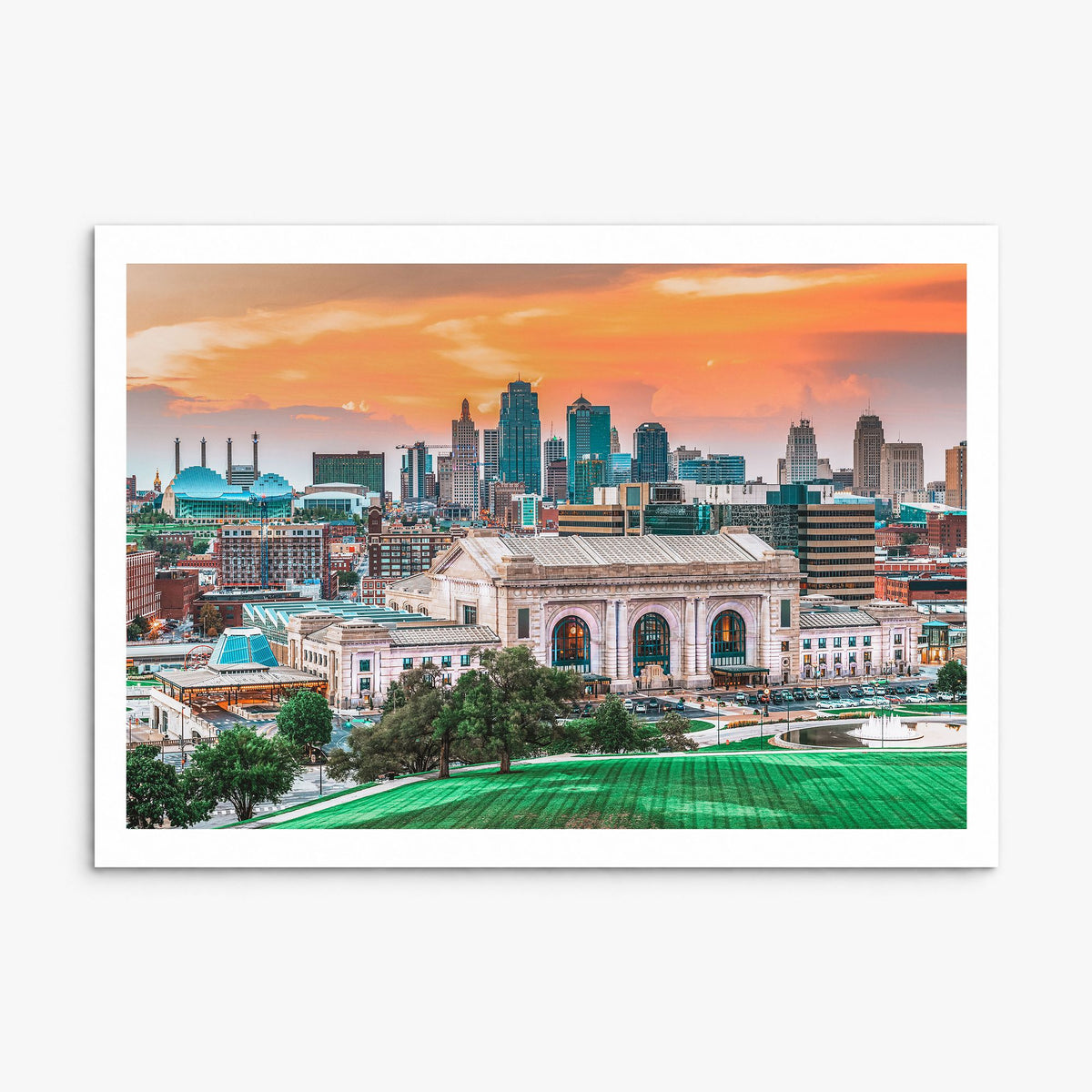 Kansas Photo Poster, print only (unframed), white border